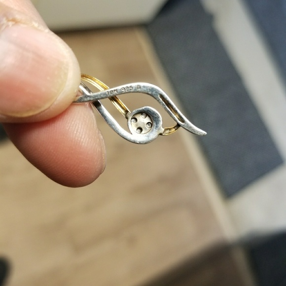 KAY JEWELERS 10K gold diamond 925 sterling silver necklace - Picture 4 of 4